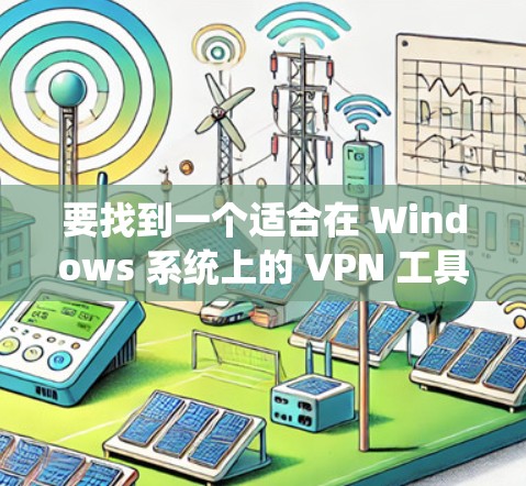 要找到一个适合在 Windows 系统上的 VPN 工具,可以参考以下几种常用VPN软件 要找到一个适合在 Windows 系统上的 VPN 工具,可以参考以下几种常用VPN软件