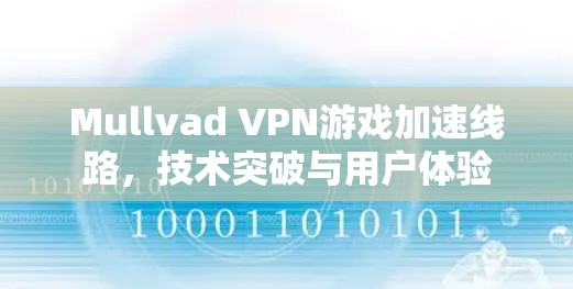 Mullvad VPN游戏加速线路,技术突破与用户体验 Mullvad VPN游戏加速线路,技术突破与用户体验