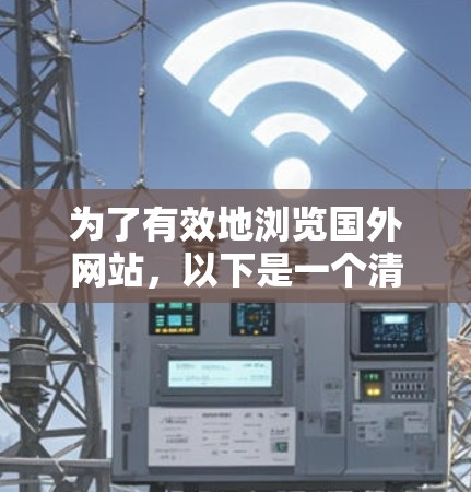 为了有效地浏览国外网站，以下是一个清晰的步骤指南