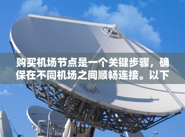 购买机场节点是一个关键步骤,确保在不同机场之间顺畅连接。以下是详细的购买流程 购买机场节点是一个关键步骤,确保在不同机场之间顺畅连接。以下是详细的购买流程
