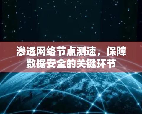 渗透网络节点测速，保障数据安全的关键环节