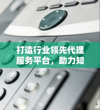 打造行业领先代理服务平台,助力知识共享与高效管理 打造行业领先代理服务平台,助力知识共享与高效管理