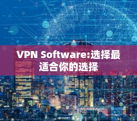 VPN Software:选择最适合你的选择